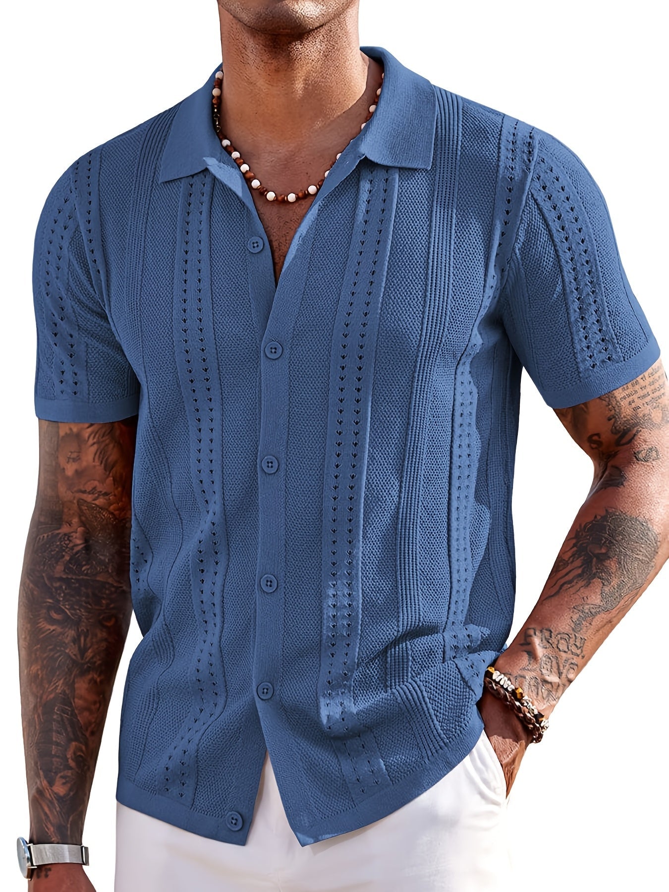 knitted polo shirt