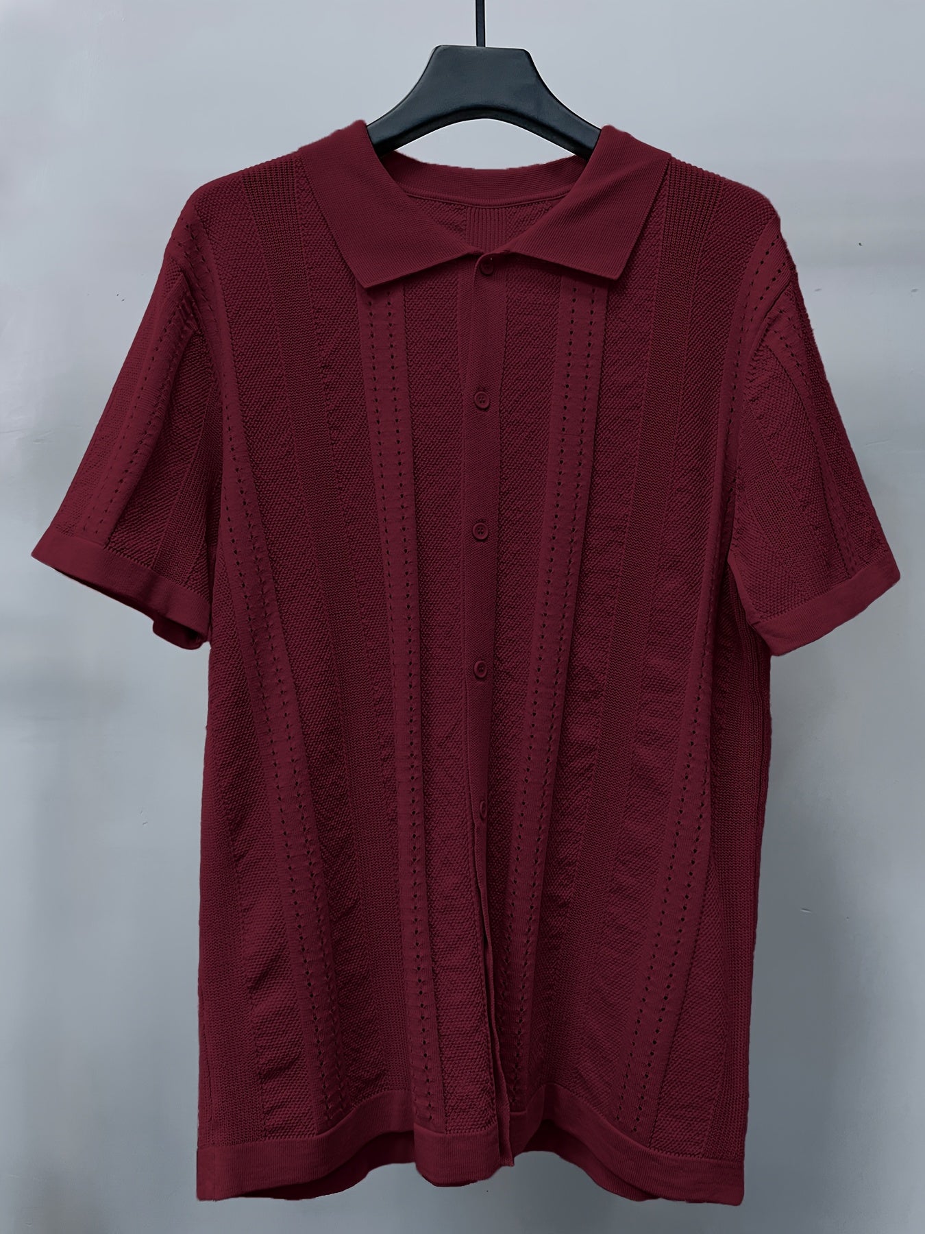 knitted polo shirt