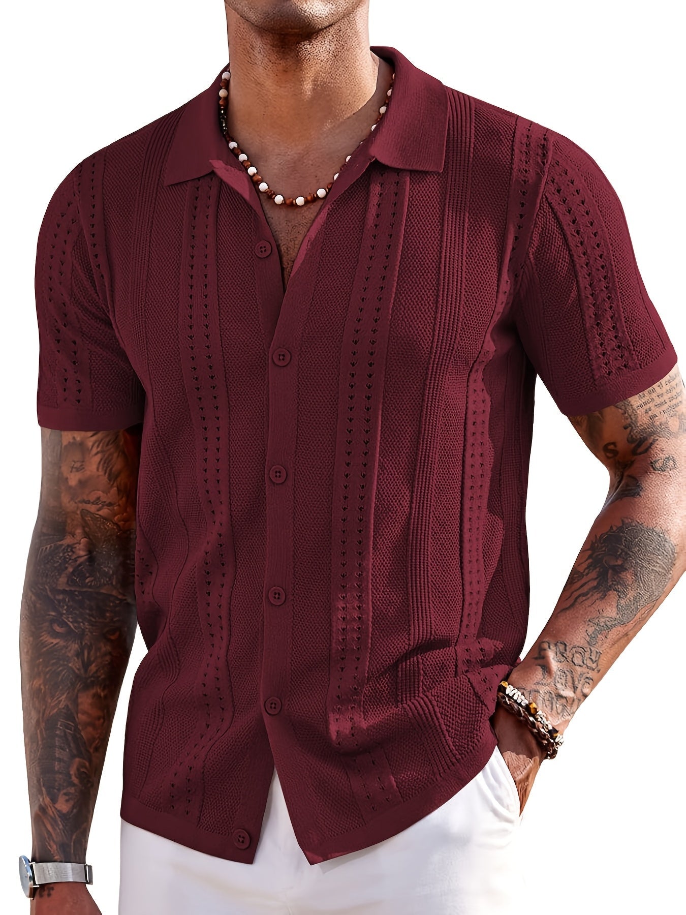knitted polo shirt