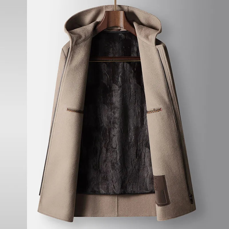 Woolen Hooded Coat
