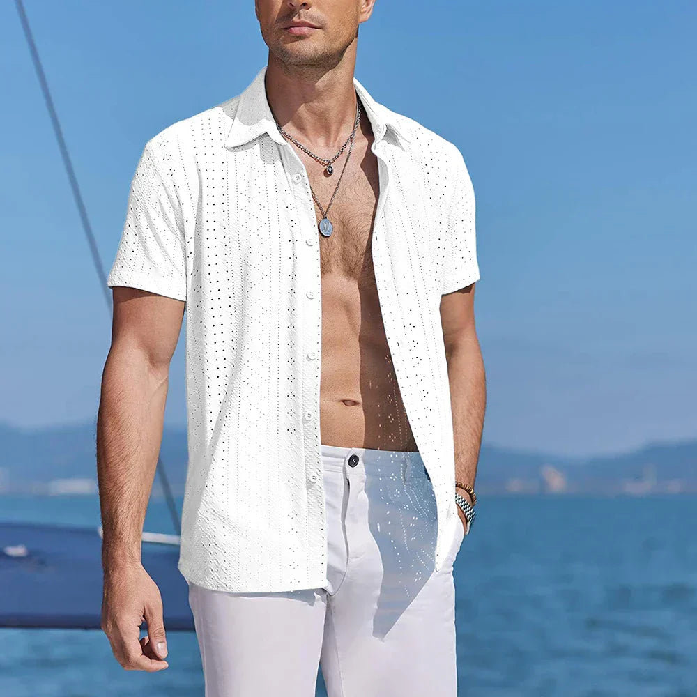 knitted polo shirt