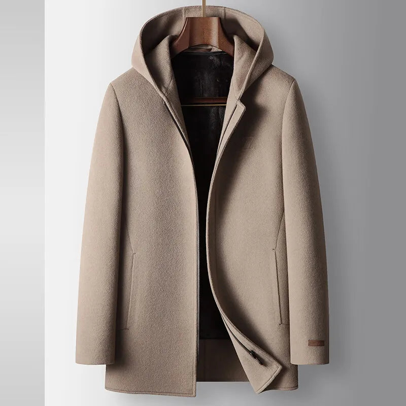 Woolen Hooded Coat