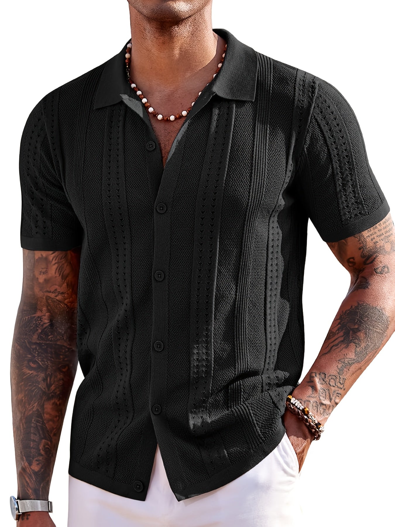 knitted polo shirt
