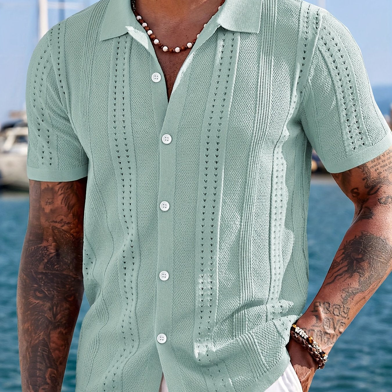 knitted polo shirt