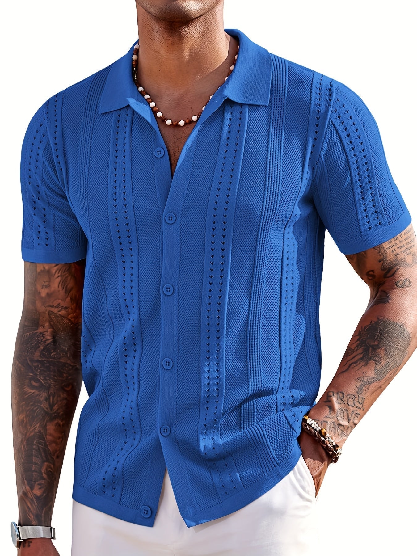 knitted polo shirt