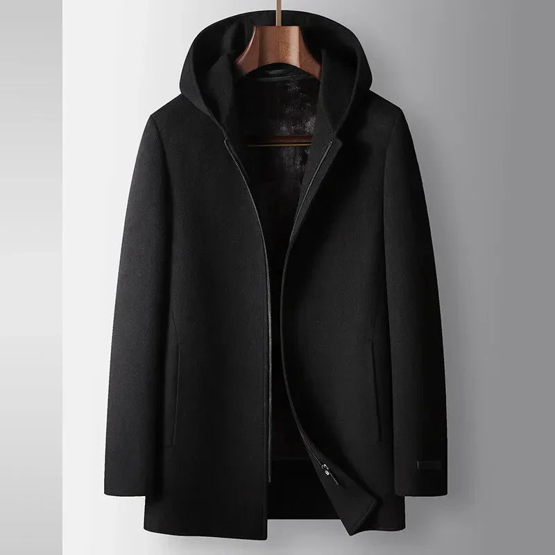 Woolen Hooded Coat