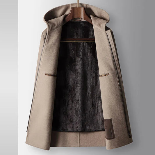 Woolen Hooded Coat