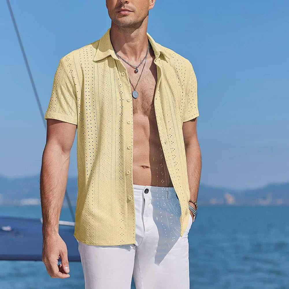 knitted polo shirt