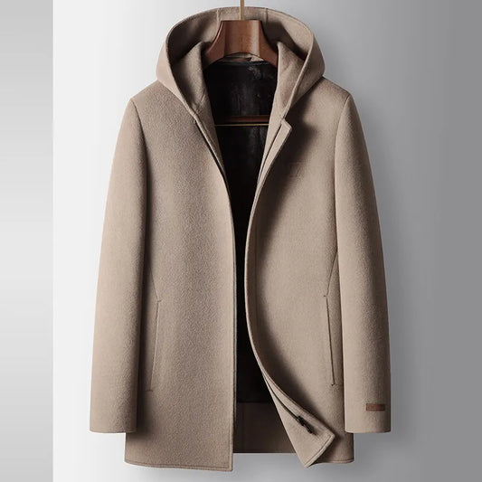 Woolen Hooded Coat